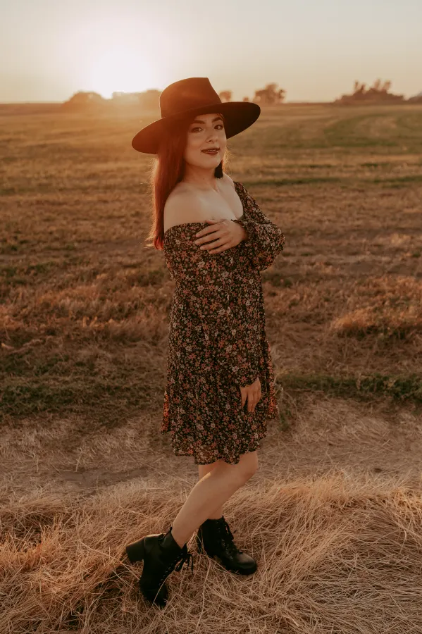 Bonnie Rancher Hat in Black by Vanelegance