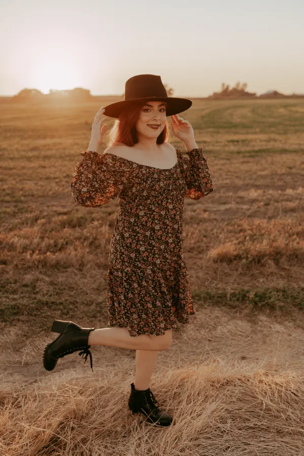 Bonnie Rancher Hat in Black by Vanelegance
