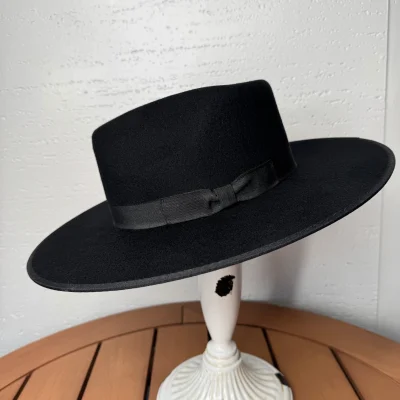 Chandra Black Rancher Hat 2